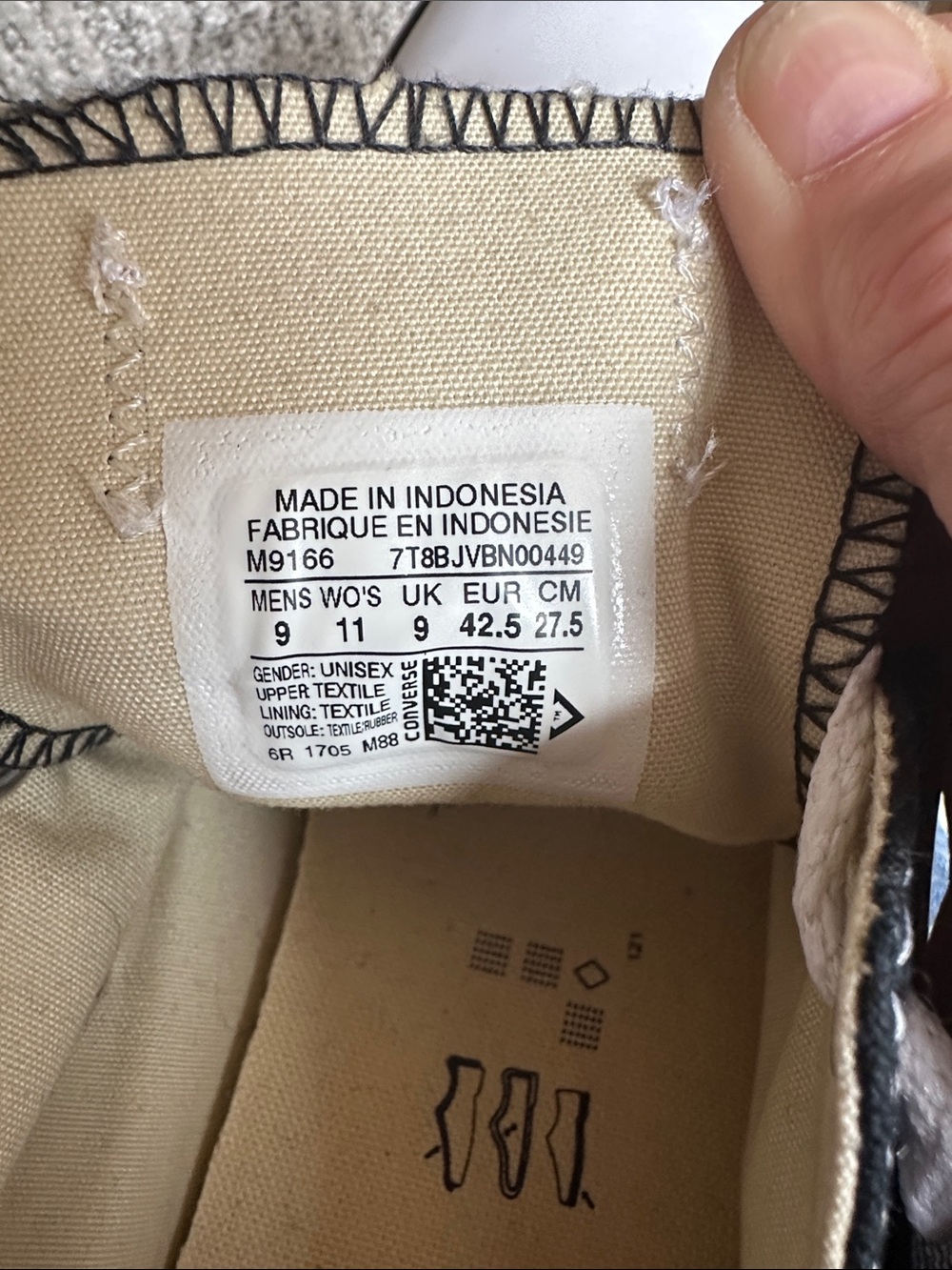 Converse Black and White Low-Top Canvas Sneakers - Picture 5 of 5